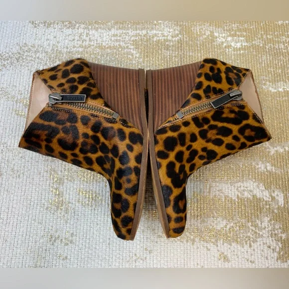 1. STATE Leopard ‘Kaleb’ Calf Hair Wedge Booties | Size 6.5 - Picture 13 of 15